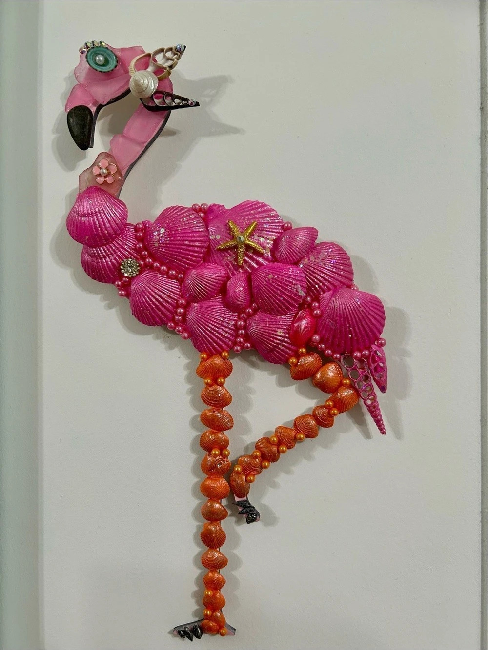 Flamingo Statement Accessory in Pink & Orange